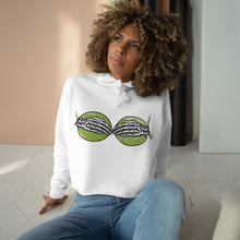 Load image into Gallery viewer, Skelly Hands Crop Hoodie
