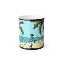 Load image into Gallery viewer, Color Morphing Skeleton Beach Mug - 11oz Tropical Vibe Coffee Cup