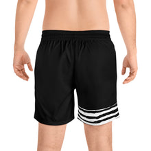Load image into Gallery viewer, Striped sliver Classic Trunk - 60s style swim trunks