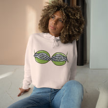 Load image into Gallery viewer, Skelly Hands Crop Hoodie