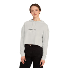 Load image into Gallery viewer, % Women’s Cropped Hooded Sweatshirt