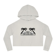 Load image into Gallery viewer, Twin Skull Women’s Cropped Hooded Sweatshirt