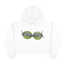 Load image into Gallery viewer, Skelly Hands Crop Hoodie