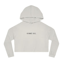 Load image into Gallery viewer, % Women’s Cropped Hooded Sweatshirt