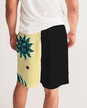 Load image into Gallery viewer, blackbg Men's All-Over Print Jogger Shorts