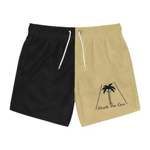 Load image into Gallery viewer, Half Sandy Black Classic Trunk - 60s style swim trunks