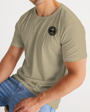 Load image into Gallery viewer, Anything Tee Tan half skull half nut
