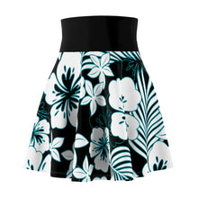 Load image into Gallery viewer, Women's Skater Skirt Black Floral