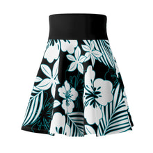 Load image into Gallery viewer, Women's Skater Skirt Black Floral