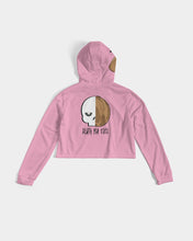 Load image into Gallery viewer, Beach Cropped Hoodie Pink