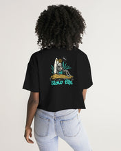 Load image into Gallery viewer, GS. Blacked out Women's Lounge Cropped Tee