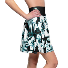 Load image into Gallery viewer, Women's Skater Skirt Black Floral
