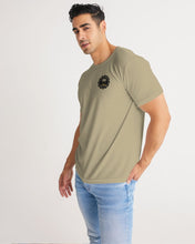 Load image into Gallery viewer, Anything Tee Tan half skull half nut