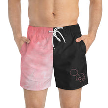 Load image into Gallery viewer, Pinkish Blacked Classic Trunk - 70s style swim trunks