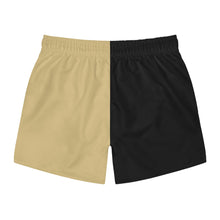 Load image into Gallery viewer, Half Sandy Black Classic Trunk - 60s style swim trunks