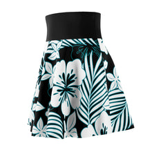 Load image into Gallery viewer, Women's Skater Skirt Black Floral