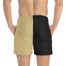 Load image into Gallery viewer, Half Sandy Black Classic Trunk - 60s style swim trunks