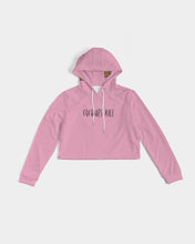 Load image into Gallery viewer, Beach Cropped Hoodie Pink