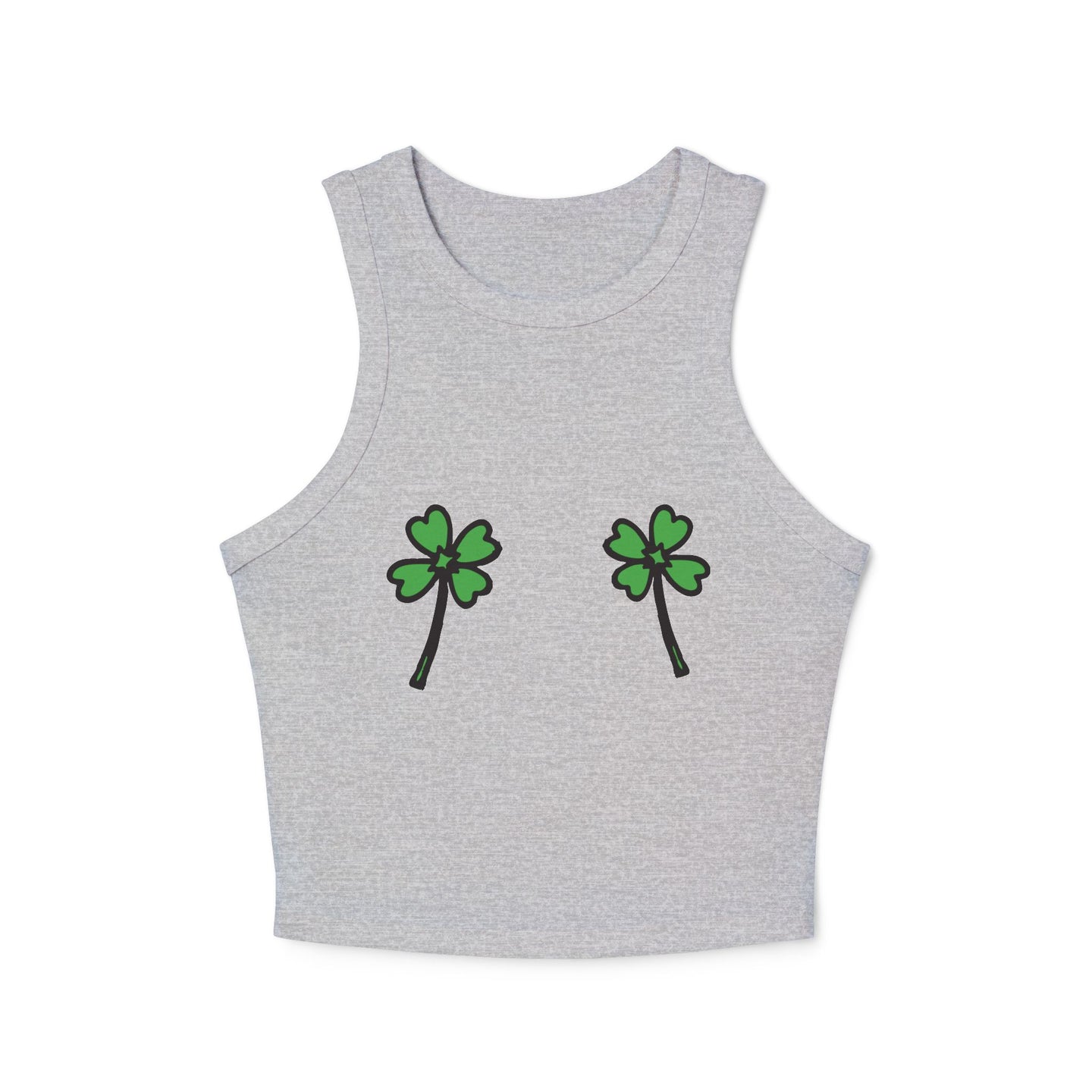 St Pattys Day Rib Racer Tank Top