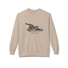 Load image into Gallery viewer, Cat Silhouette Crewneck Sweatshirt | Cozy Fleece Top for Cat Lovers | Perfect Gift for Birthdays, Holidays, Casual Wear
