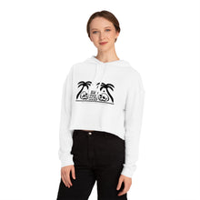 Load image into Gallery viewer, Twin Skull Women’s Cropped Hooded Sweatshirt
