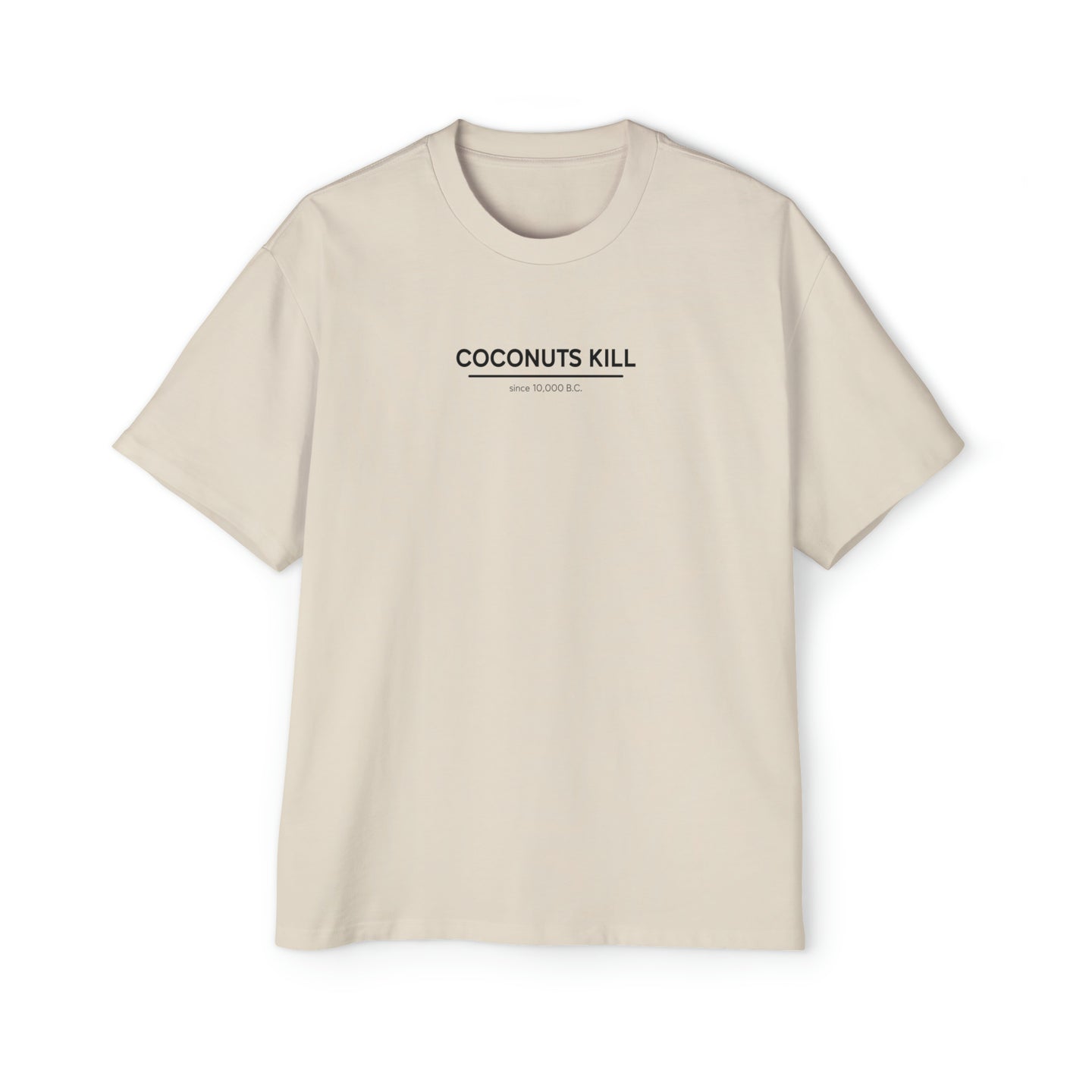 Clean Font Men's Heavy Oversized Tee