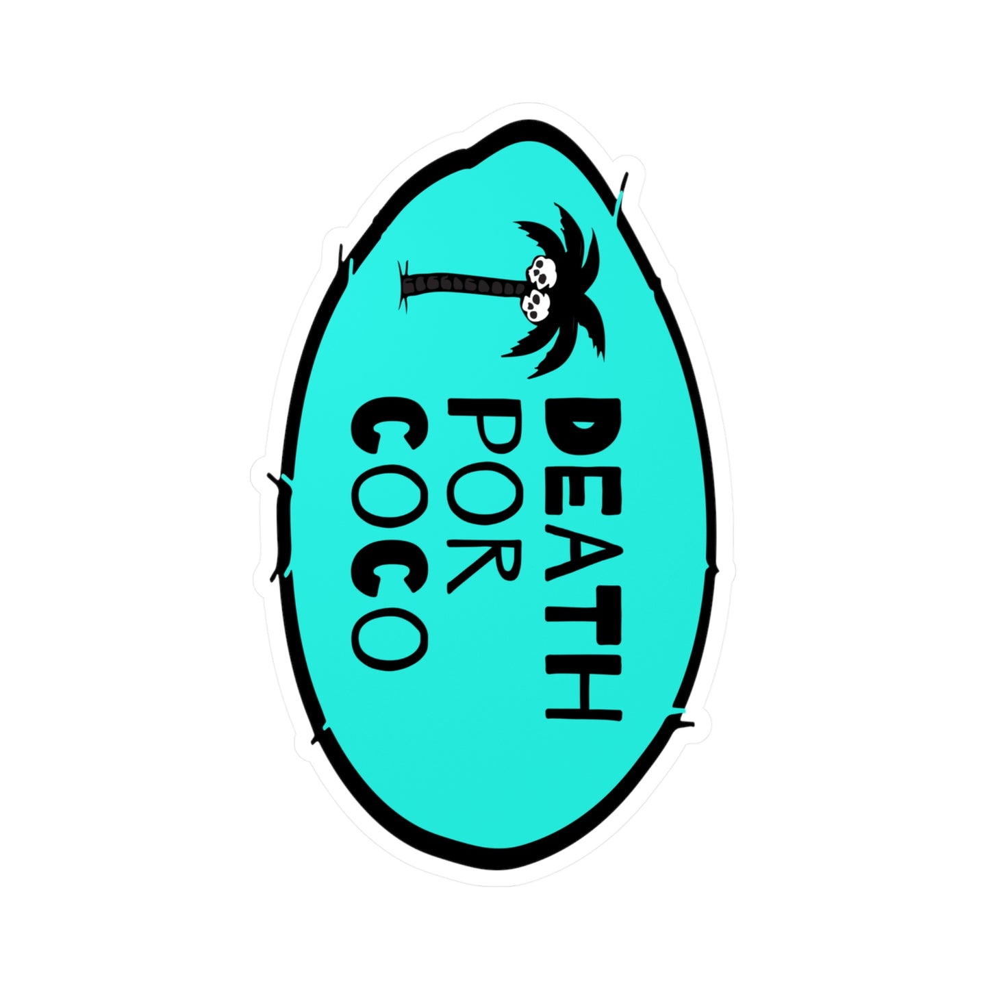 Turq-Coco Sticker