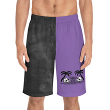 Load image into Gallery viewer, Twin Skull Purp Board Shorts
