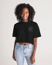Load image into Gallery viewer, GS. Blacked out Women&#39;s Lounge Cropped Tee
