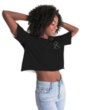 Load image into Gallery viewer, GS. Blacked out Women&#39;s Lounge Cropped Tee

