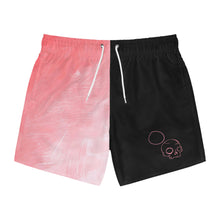 Load image into Gallery viewer, Pinkish Blacked Swim Trunks
